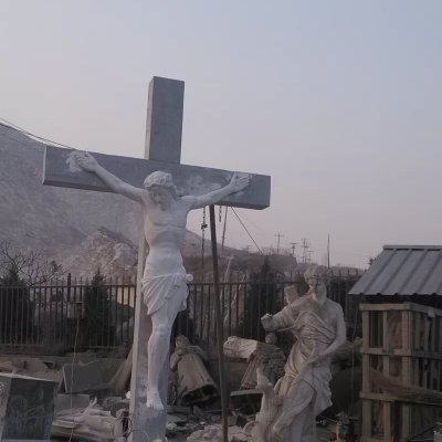 西方教堂人物耶穌石雕